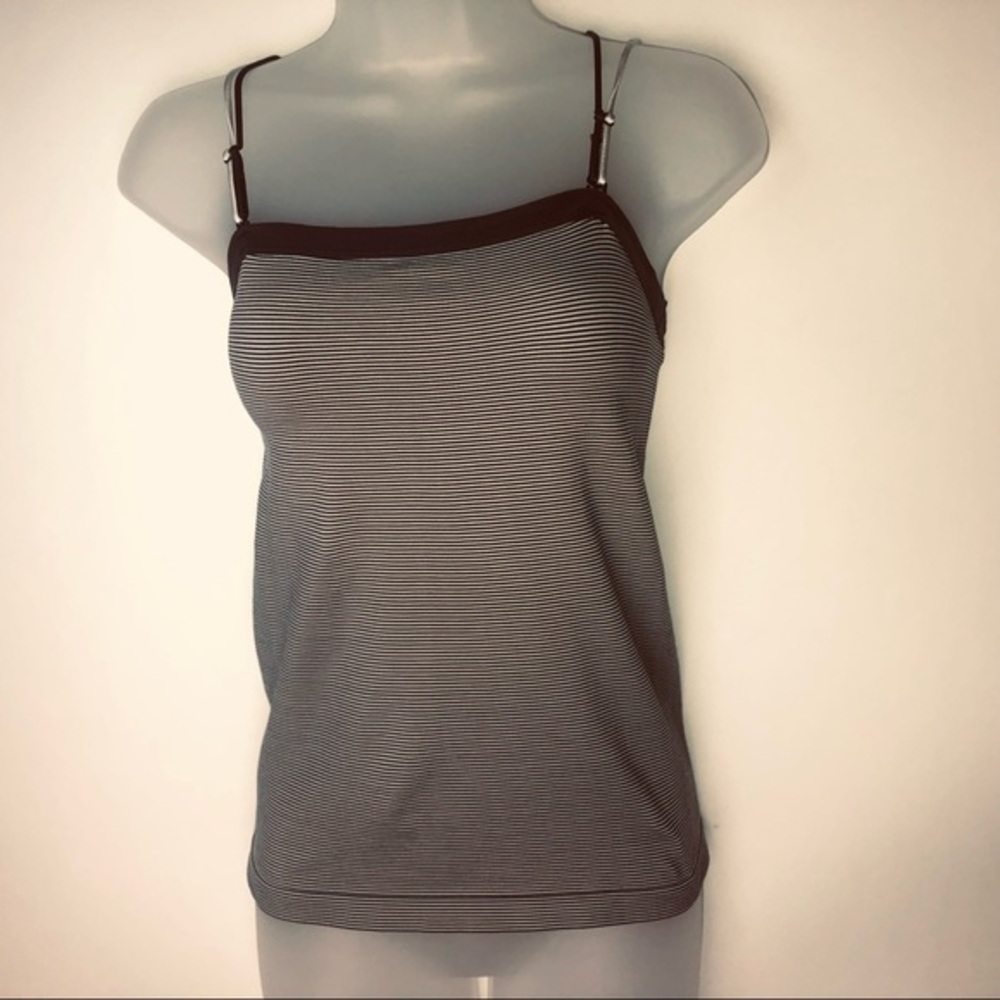 Elle‎ Girl Blue Stripe Tank Top Women's Small Sporty Casual Athletic